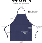 4 Pack Chef Apron, Waterproof Apron, Adjustable Apron - Image 5