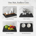 Dish Drying Mat Super Absorbent – 16" x 12" Coffee Mat - Image 7