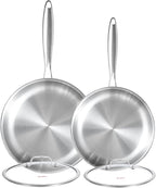 DELARLO Tri-ply Stainless Steel Frying Pan Set by DELARLOCOOKWARE