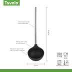 Tovolo Silicone Ladle With Stainless Steel Handle Deep Soup Ladle - Image 6