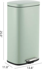 happimess HPM1011H Curtis 8-Gallon Step-Open Trash Can, Fingerprint Resistant - Image 4