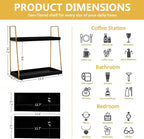 Coffee Bar Accessories, 2 Tier Large Wooden CoffeeBar Shelf - Image 3