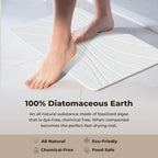 TOSORO - Stone Bath Mat Diatomaceous Earth Shower Mat Non-Slip Super Absorbent - Image 4
