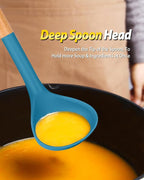 Silicone Pasta Fork and Ladle Spoon Set - Image 4