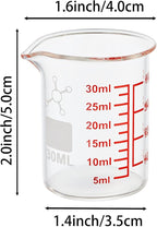 High Borosilicate Glass Measuring Cup-V-Shaped Spout，Glass Measuring Beaker - Image 8