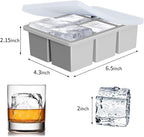 Large Ice Cube Tray for Whiskey: FDDBI Big Square Ice Cube Maker for Cocktail - Image 3