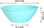 Youngever 10 inch 100 Ounce Plastic Mixing and Serving Bowls, Popcorn Bowls - Image 3
