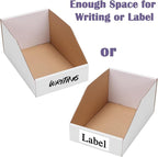 EXYGLO Cardboard Storage Bins 35 Pack, 9.4x6x4.5 Inch Cardboard Boxes, - Image 4