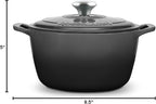 ROSSALLINI Signature Enameled Cast Iron Dutch Oven, Non-Stick Serving Pot - Image 10