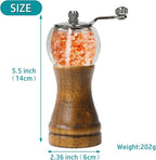 Pepper Grinder Set Classical Hand Shake Wood Manual Pepper Grinder, - Image 2