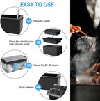 TINANA Upgrade 2 Inch Clear Ice Cube Tray Make 8 Large Square Crystal Clear Ice - Image 4