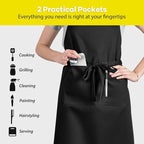 ROTANET Extra Large Apron for Men Adjustable Bib Aprons - Image 4