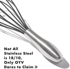 OYV 10-Inch Black Silicone Whisk, Heat Resistant 480°F Kitchen Whisk - Image 6