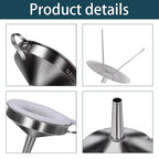 5 in 1 Funnels for Filling Bottles Stainless Steel Small Kitchen Funnel Set for - Image 6