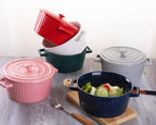 WHJY Pink Ceramic Casserole Dish - Image 5