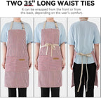 NLUS 2 Pack Kitchen Cooking Aprons, Adjustable Bib Soft Chef Apron - Image 5
