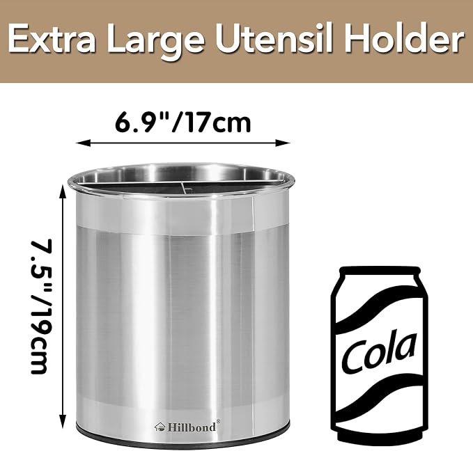 Hillbond 7.5x6.9 Inch EXTRA LARGE Utensil Holder - Image 3