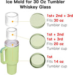 Ice Cube Tray for Tumbler Cup 30Oz-40Oz, Easy Fill and Release Ice Maker for - Image 3