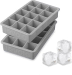 Tovolo Silicone Ice Cube Tray Oyster Gray Pack of 2 BPA Free Ice Tray Mold by Tovolo