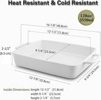 9 x13 Baking Dish Ceramic Lasagna Pan - Image 3