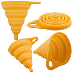 Funnel Set 4, Silicone Funnels for Kitchen, Collapsible Funnels for Water Bottle - Image 3