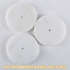 Koville Natural Marble Paper Towel Holder Countertop, 6“ Genuine Stone Paper - Image 5