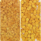 Confect Christmas Sprinkles | Gold Sprinkles | Mix Heart & Star | Flower & Snowflakes For Cake Decorating Sprinkle | Edible Sprinkle for Cupcakes - Vegan, Gluten-Free, Nut-Free, Soy-Free, Dairy-Free- 5 Oz - Image 6