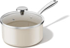 Redchef Ceramic Sauce Pan with Lid, 2.5QT Small Saucepan, Nonstick Cooking Pot by Redchef
