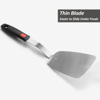 Stainless Steel Flexible Spatula Solid Turner, XiaoZu Thin Metal Spatula - Image 2