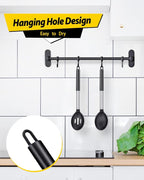 Pack of 2 Large Silicone Cooking Spoons, Non Stick Solid Basting Spoon - Image 5