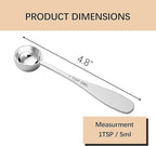 1PCS 1tsp Single Measuring Spoon, Stainless Steel Individual Teaspoon, Metal - Image 2