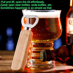 Wood Wine Bottle Opener, Beer Bottle Openers, Soft Drinks Bottle Opener - Image 7