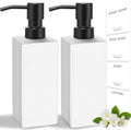 GMISUN White Soap Dispenser, Bathroom Hand Soap Dispenser, Glass Dispenser by GMISUN