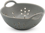 Matte Glaze Ceramic Berry Colander Bowl by Amitofo