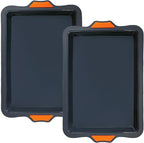 Webake Silicone Quarter Sheet Cake Pan, 9x13 inch Sheet Pans by Webake