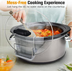 SOPHICO Slow Cooker Lid Holder for Cooking, Hand Free Pot Lid Organizer - Image 3