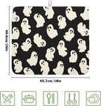Halloween Ghost Dish Drying Mat 16X18 Inch Spooky Halloween Drying Mat - Image 2