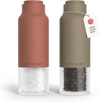 LARS NYSØM Salt and Pepper Grinder Set, Stainless Steel Manual Salt and Pepper by LN