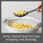 Tovolo Pasta Claw Spaghetti Spoon Scoop Charcoal Gray Silicone Pasta Spoon - Image 2