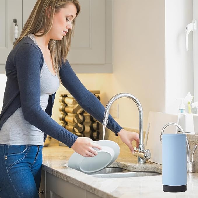 Silicone Dishwashing Soap Dispenser, Dish Soap Squeeze Bottle Silicone Divided - Image 4