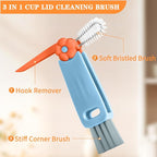 Vanjua 3 in 1 Cup Lid Gap Cleaning Brush Set, Cup Lid Gap Cleaner, Home Kitchen - Image 3