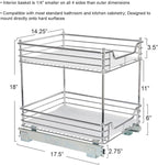 Household Essentials Glidez Chrome-Plated Steel Pull-Out/Slide-Out Storage - Image 4