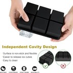 Large Ice Cube Tray for Whiskey, silicone ice cube trays - Image 3
