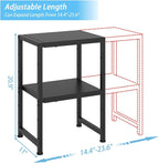 2-Tier Expandable Metal Storage Shelves, 150LBS Heavy Duty Shelving Units and - Image 2