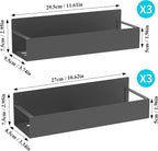 HuggieGems 6 Pack Magnetic Spice Storage Rack Organizer - Image 7