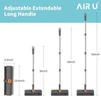Floor Scrub Brush with Long Handle, 3 in 1 Scrape and Heavy-Duty Stiff Bristle - Image 6