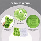 Skull Ice Cube Mold, 6-Cavity Silicone Ice Tray - Image 2