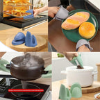Oven Mitts，Mini Oven Gloves Silicone Heat Resistant Cooking Pinch Mitts - Image 4