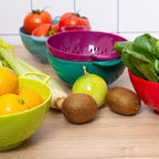 Heavy Duty 6 Inch Food Colander, Large Capacity Vegetable Strainer - Image 5