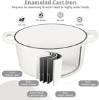 3 Qt Enameled Cast Iron Dutch Oven - Image 7